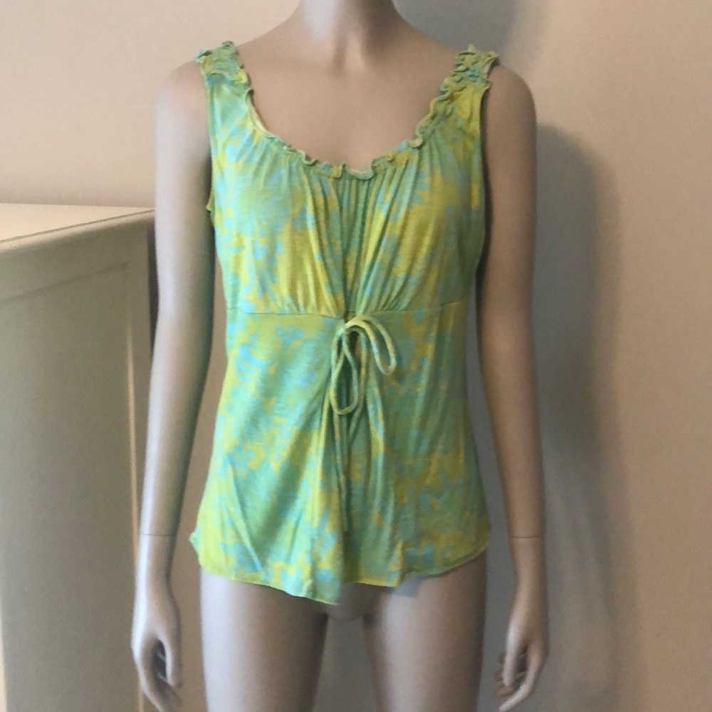 Ann Taylor Lime and Aqua casual top